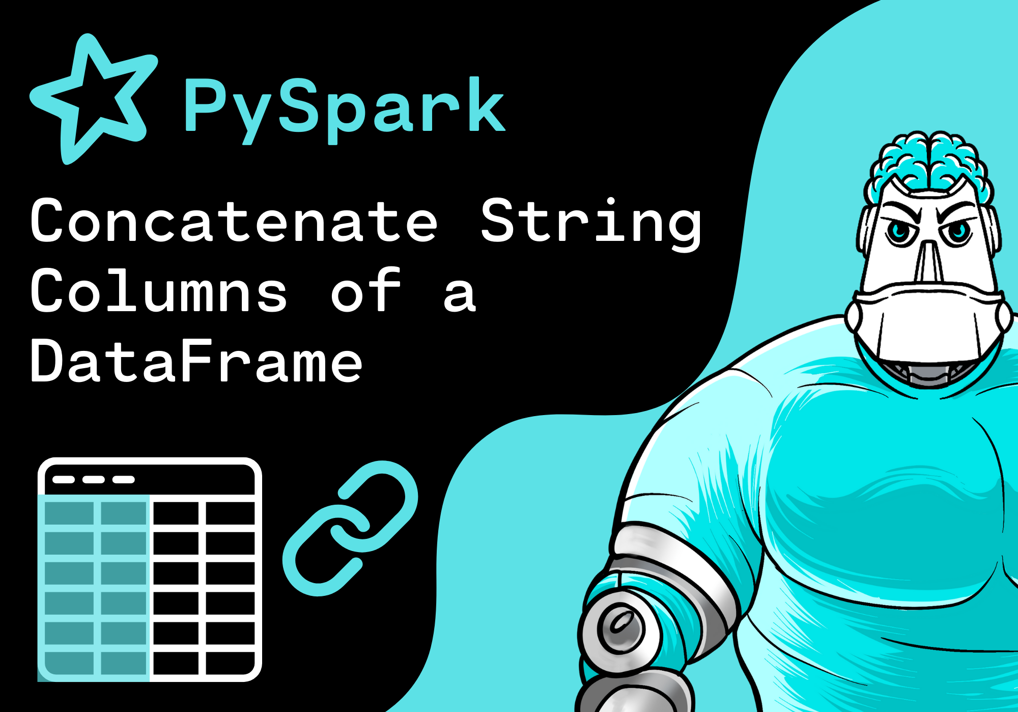 PySpark - Concatenate String Columns of a DataFrame